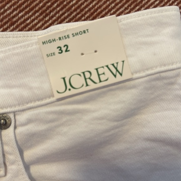 J Crew // High Rise White Denim Short NWT - Picture 5 of 8